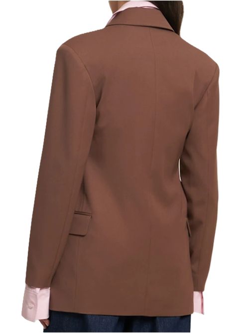 Dries Van Noten Giacca Benny in gabardina di lana DRIES VAN NOTEN | 25101040011761176811 TAUPE